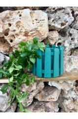 Renkli Saksısı 1 Adet 2,6 Lt Yeşil Renk İstanbul Saksı Plastik Çiçek Saksısı