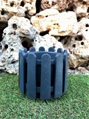 Renkli Saksısı 2 Adet 2,6 Lt Siyah Renk İstanbul Saksı Plastik Çiçek Saksısı