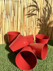 Orkide Kabı 1,2 Lt Kırmızı Renkli Orkide Kabı ADET SEÇİN