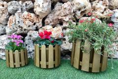 Renkli Saksısı 1 Adet 6,6 Lt Gold Renk İstanbul Saksı Plastik Çiçek Saksısı