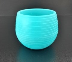 Renkli Kaktüs Saksısı 3 Adet 0,13 Lt Elvan Saksı Model Turkuaz Renk Plastik Saksı