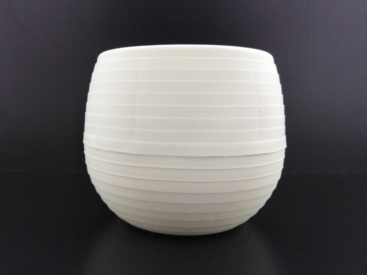 Renkli Kaktüs Saksısı 2 Adet 0,55 Lt Elvan Saksı Model Beyaz Renk Plastik Saksı