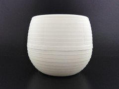 Renkli Kaktüs Saksısı 1 Adet 0,55 Lt Elvan Saksı Model Beyaz Renk Plastik Saksı