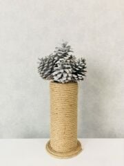 Çam Kozalağı 12 Adet Gümüş Renkli Kozalak Doğal Yılbaşı Kozalağı Dekoratif Kozalak Süs Kozalağı