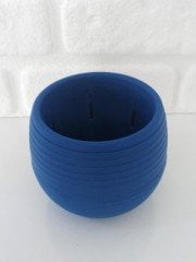 Renkli Kaktüs Saksısı 1 Adet 0,55 Lt Elvan Saksı Model Mavi Renk Plastik Saksı