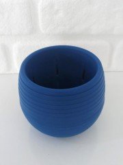 Renkli Kaktüs Saksısı 2 Adet 0,55 Lt Elvan Saksı Model Mavi Renk Plastik Saksı