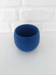 Renkli Kaktüs Saksısı 3 Adet 0,55 Lt Elvan Saksı Model Mavi Renk Plastik Saksı