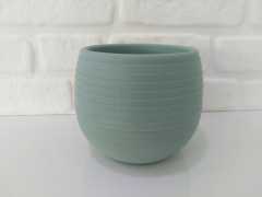 Renkli Kaktüs Saksısı 2 Adet 0,55 Lt Elvan Saksı Model Su Yeşili Renk Plastik Saksı