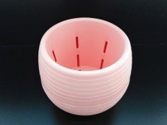 Renkli Kaktüs Saksısı 1 Adet 0,55 Lt Elvan Saksı Model Pudra Pembe Renk Plastik Saksı