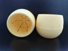 Renkli Kaktüs Saksısı 2 Adet 0,55 Lt Elvan Saksı Model Sarı Renk Plastik Saksı