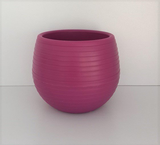 Renkli Kaktüs Saksısı 1 Adet 0,55 Lt Elvan Saksı Model Vişne Renk Plastik Saksı