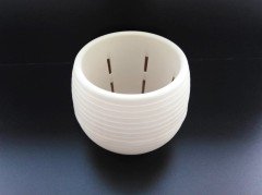 Renkli Kaktüs Saksısı 3 Adet 1,3 Lt Elvan Saksı Model Krem Renk Plastik Saksı