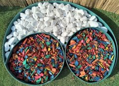 Çim Ayırıcı 20 Metre Yeşil Renk Çim Sınırlayıcı Taş Toprak Ayıracı