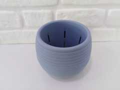 Renkli Kaktüs Saksısı 2 Adet 1,3 Lt Elvan Saksı Model Lila Renk Plastik Saksı