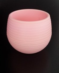 Renkli Kaktüs Saksısı 1 Adet 1,3 Lt Elvan Saksı Model Pudra Pembe Renk Plastik Saksı