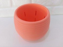 Renkli Kaktüs Saksısı 2 Adet 1,3 Lt Elvan Saksı Model Somon Renk Plastik Saksı