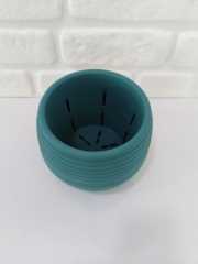 Renkli Kaktüs Saksısı 2 Adet 1,3 Lt Elvan Saksı Model Petrol Yeşili Renk Plastik Saksı