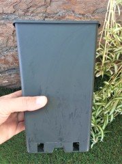 Kare Üretim Saksısı 15 Adet 2,5 LT Siyah Plastik Saksı
