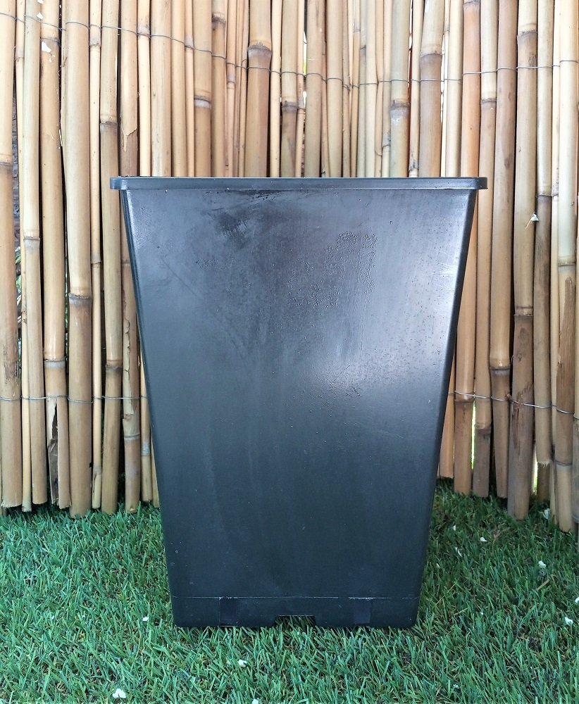 Kare Üretim Saksısı 6 LT Siyah Plastik Saksı ADET SEÇİN