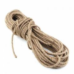 Jüt Halat 8 MM 15 Metre  Jüt Hasır İp Dekor İpi