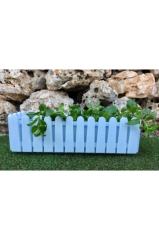 Balkon Saksısı 9 Lt 2 Adet İstanbul Balkon Model Beyaz Renkli Plastik saksı
