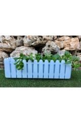 Balkon Saksısı 9 Lt 2 Adet İstanbul Balkon Model Beyaz Renkli Plastik saksı
