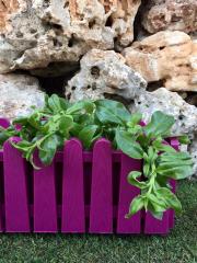 Balkon Saksısı 9 Lt 2 Adet İstanbul Balkon Model Vişne Renkli Plastik saksı