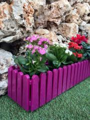 Balkon Saksısı 9 Lt 1 Adet İstanbul Balkon Model Vişne Renkli Plastik saksı