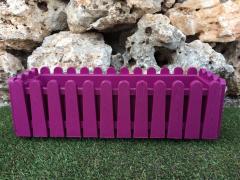 Balkon Saksısı 9 Lt 1 Adet İstanbul Balkon Model Vişne Renkli Plastik saksı