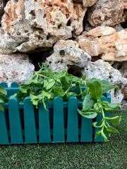 Balkon Saksısı 9 Lt 1 Adet İstanbul Balkon Model Yeşil Renkli Plastik saksı