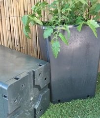 Kare Üretim Saksısı 12 LT Siyah Plastik Saksı ADET SEÇİN