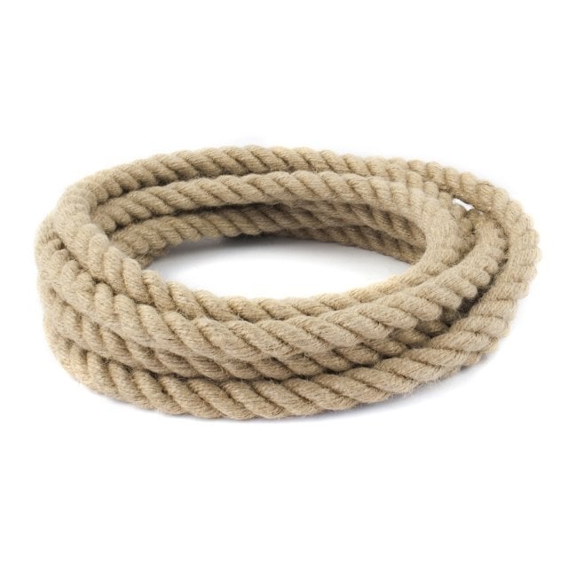 Jüt Halat 14 MM 10 Metre  Jüt Hasır İp Dekor İpi
