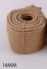 Jüt Halat 14 MM 15 Metre  Jüt Hasır İp Dekor İpi