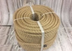 Jüt Halat 14 MM 50 Metre  Jüt Hasır İp Dekor İpi