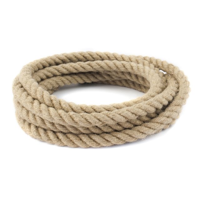 Jüt Halat 16 MM 20 Metre  Jüt Hasır İp Dekor İpi
