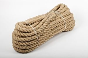 Jüt Halat 20 MM 5 Metre  Jüt Hasır İp Dekor İpi