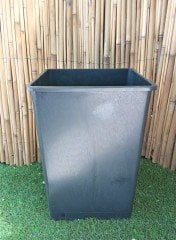 Kare Üretim Saksısı 20 Adet 15 LT Siyah Plastik Saksı