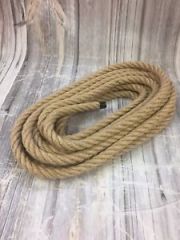 Jüt Halat 20 MM 20 Metre  Jüt Hasır İp Dekor İpi