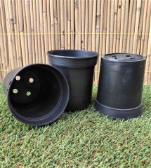 Üretim Saksısı 0,70 LT Yuvarlak Siyah Üretim Saksı ADET SEÇİN