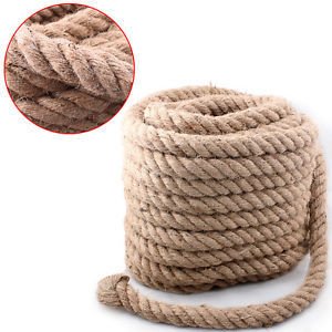 Jüt Halat 30 MM 25 Metre  Jüt Hasır İp Dekor İpi