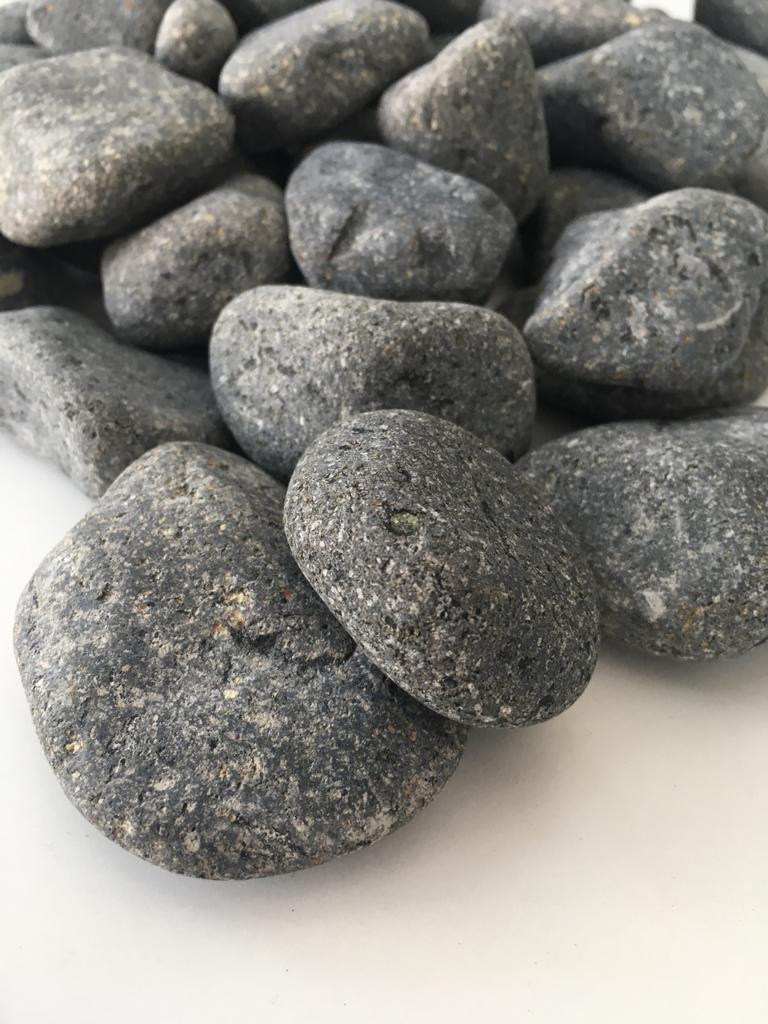 Siyah Bazalt Taş 20 Kg ( 2,5-4 Cm ) Siyah Dolomit Dekoratif Taş