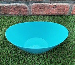 Renkli Aranjman Saksı 1,2 Lt 3 Adet Turkuaz Renk Kayık Model Plastik Saksı