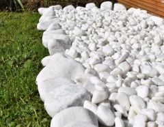 Beyaz Dolomit Taş 25 KG 4-6 Cm Dekoratif Bahçe Taşı