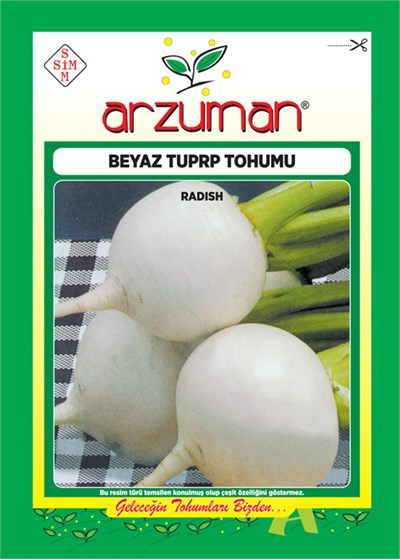 Beyaz Turp Tohumu 1 Paket 10 GR (3000 Adet) Sebze Tohumu