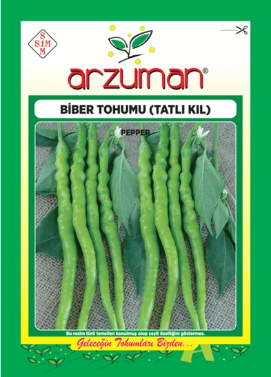 Tatlı Kıl Biber Tohumu 1 Paket 10 GR (2.8000 Adet) Tohum Sebze Tohumu