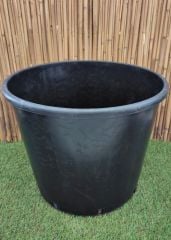 Yuvarlak Siyah Üretim Saksı 10 Adet 50 LT Üretim Saksısı