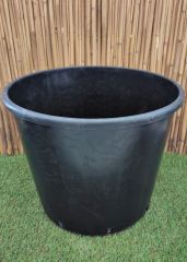 Yuvarlak Siyah Üretim Saksı 10 Adet 50 LT Üretim Saksısı