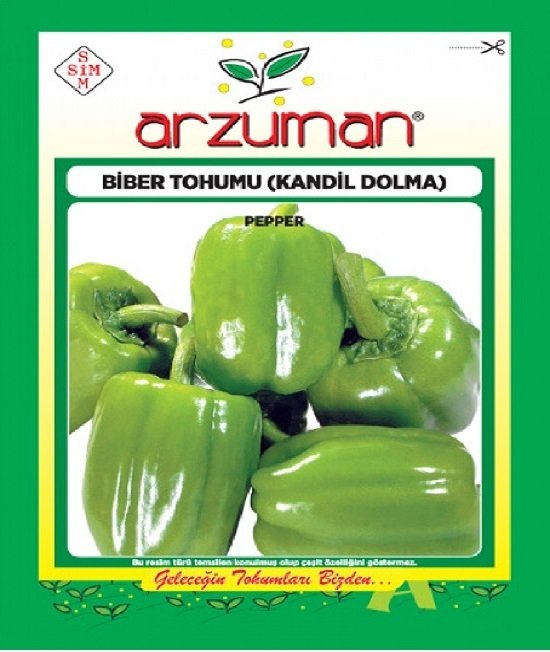 Dolma Kandil Biber Tohumu 1 Paket 10 GR (2.8000 Adet) Tohum Sebze Tohumu