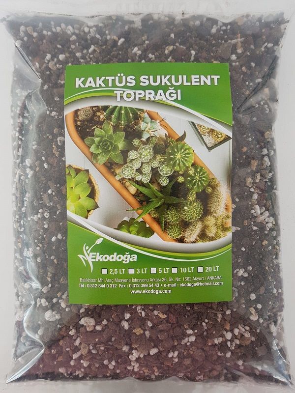 Kaktüs Toprağı 15 Lt Özel Karışım Sukulent Toprağı Aloe Vera Toprağı
