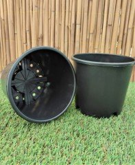 Yuvarlak Siyah Üretim Saksı 15 Adet 1,3 LT Üretim Saksısı